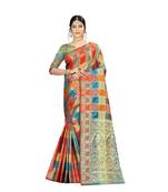 Women   s EriSilk Designer Saree with Patola Design
