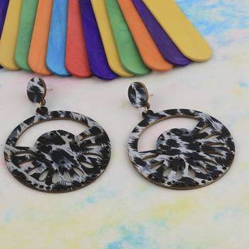 Party Wear Natural    Wooden Earring For Perfect And Different Look For Women 4