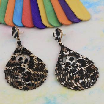 Beautiful   Wooden Earring For Perfect And Different Look For Women Girl 4