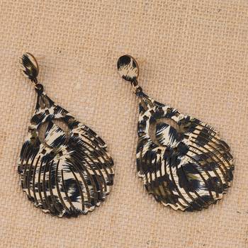 Exclusive Dangler   Wooden Earrings For Girls And Women 2