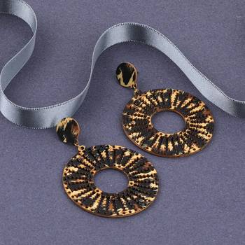 Designer  Wooden Light Weight Dangler Wooden Earrings For Girls And Women 1