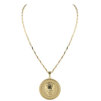 Goldplated Gorgeous Chain With Lion Pendant For Men and boy Jewellery 2