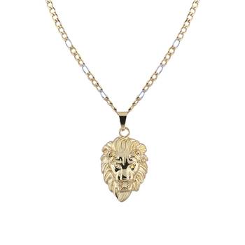 Silverplated Attractive Classic Chain With Lion Pendant For Men And Boy Jewellery 1