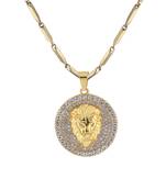 Silverplated Stylist Classic Chain With Lion Design Pendant With Diamond Studded For Men And Boy Jewellery