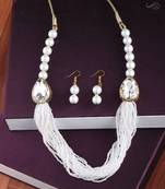 Exclusive Designer Traditional Multi Layer Pearl Mala Set For Women And Girls