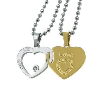 Saizen Stainless Steel Dual Heart Shape Locket Pendant With Chain For Girls And Boys Gift For Valentine 1