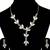 Goldplated Traditional White Diamond And Pearl Necklace Set  For Women Jewellery