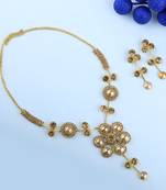 Traditional Goldplated Party Wear Necklace Set  For Women And Girls