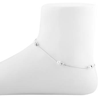 Delicate Silver Plated Pearl Anklet For Women Girl 1