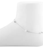 Delicate Silver Plated Pearl Anklet For Women Girl