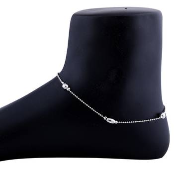 Charm Anklet Silver Plated For Women Girl 2