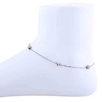 Delicated Star Bead Silver Plated Anklet For Women Girl. 1