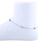 Delicated Star Bead Silver Plated Anklet For Women Girl.