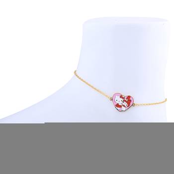 Antique Gold Plated Heart Pandent Shape Anklet For Women Girl 1
