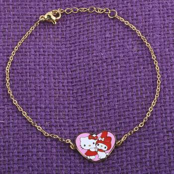 Antique Gold Plated Heart Pandent Shape Anklet For Women Girl 2