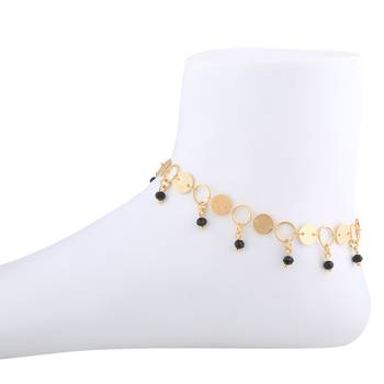 Gold Plated Adjustable  Charm Anklet For Girl Women 1