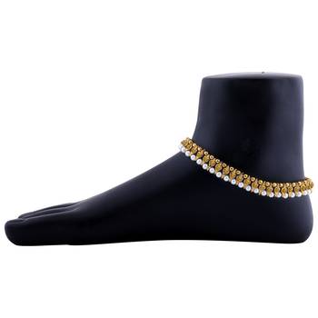 Gold Plated Stylish Anklet For Women And Girl. 2
