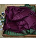 Magenta Hand Woven Poly Silk Handloom Sarees