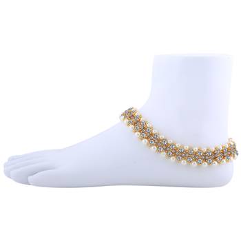 Charm Designer Gold Plated Anklet For Women And Girl. 1