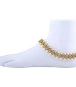 Charm Designer Gold Plated Anklet For Women And Girl.