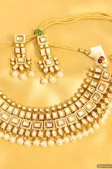 Kundan Meenakari Royal Pearl Necklace Set