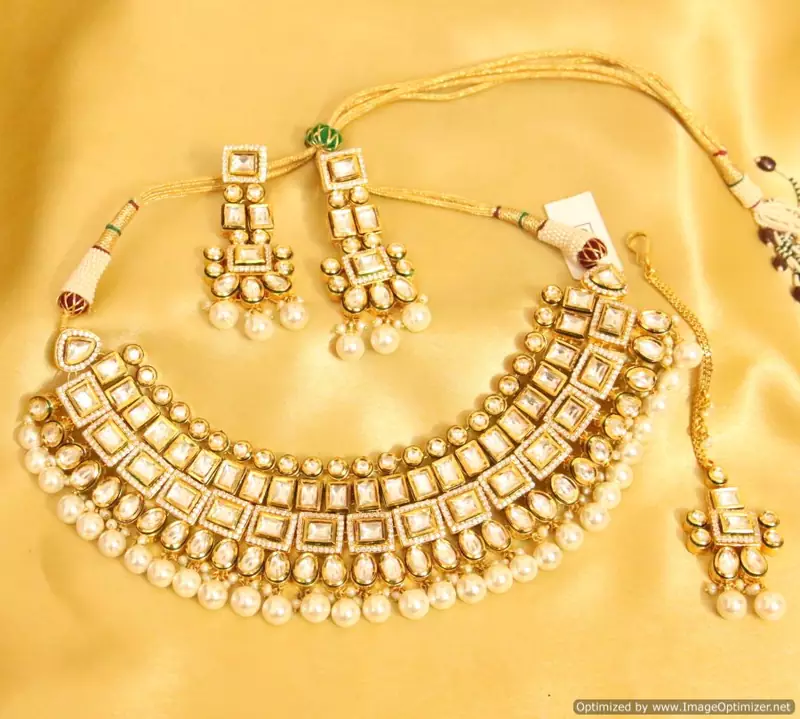 Kundan Meenakari Royal Pearl Necklace Set