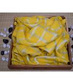 Yellow Woven Linen Handloom Saree With Blouses
