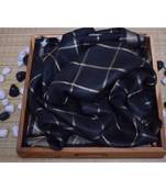 Blue Woven Linen Handloom Saree With Blouses