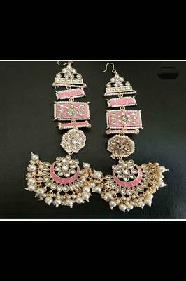 Pink earrings 1