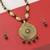 Ethic Designer Adjustable Gold Oxidised Pendant Black Pearl Mala Set For Women Girl