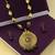 Ethic Designer Adjustable Gold Oxidised Pendant Black Pearl Mala Set For Women Girl