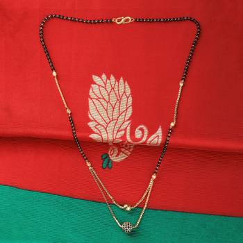 Daily Wear Gold Plated Black Diamond Mangalsutra For Women 1