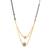 Daily Wear Gold Plated White Diamond Mangalsutra For Women