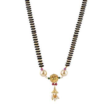Traditional Multi Chain Gold Plated Mangalsutra For Women 4