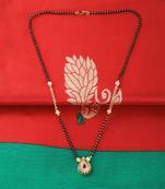 Gold Plated Charm Latest Designer Mangalsutra For Women