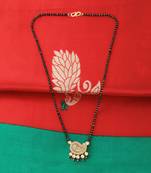 Gold Plated Party Wear Designer Pandent Mangalsutra For Women