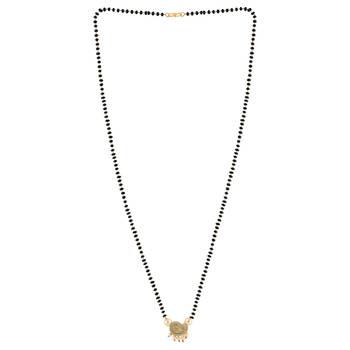Gold Plated Party Wear Designer Pandent Mangalsutra For Women 3