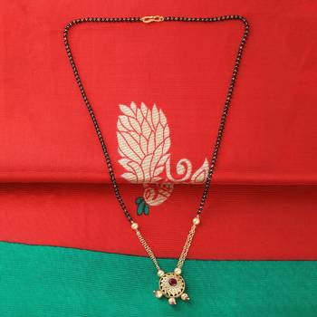 Elegant Round Shape Pandent Designer Mangalsutra For Women 1
