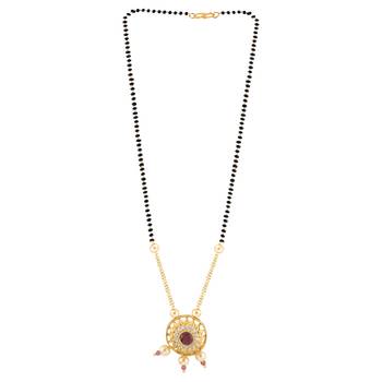 Elegant Round Shape Pandent Designer Mangalsutra For Women 3
