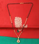 Gold Plated Daily Wear Simple Designer Pandent Mangalsutra For Women
