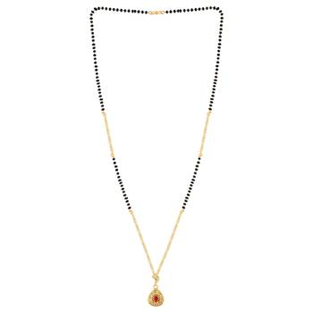 Gold Plated Daily Wear Simple Designer Pandent Mangalsutra For Women 3