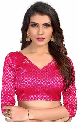 Black printed cotton saree with blouse 4