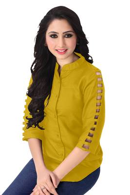 Yellow  plain viscose rayon tops 1