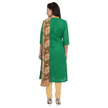 Green embroidered cotton salwar 3