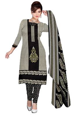 White printed cotton salwar 1