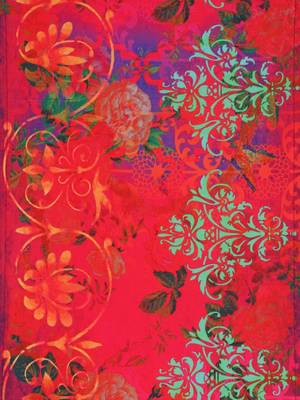 Houzzcode Red Printed Abstract Table Runner 38cm x 182cm 4