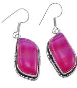 Pink Onyx Earrings