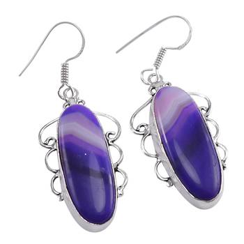 Purple Agate Earrings 1