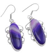 Purple Agate Earrings