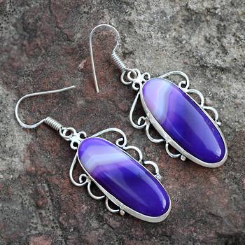 Purple Agate Earrings 3
